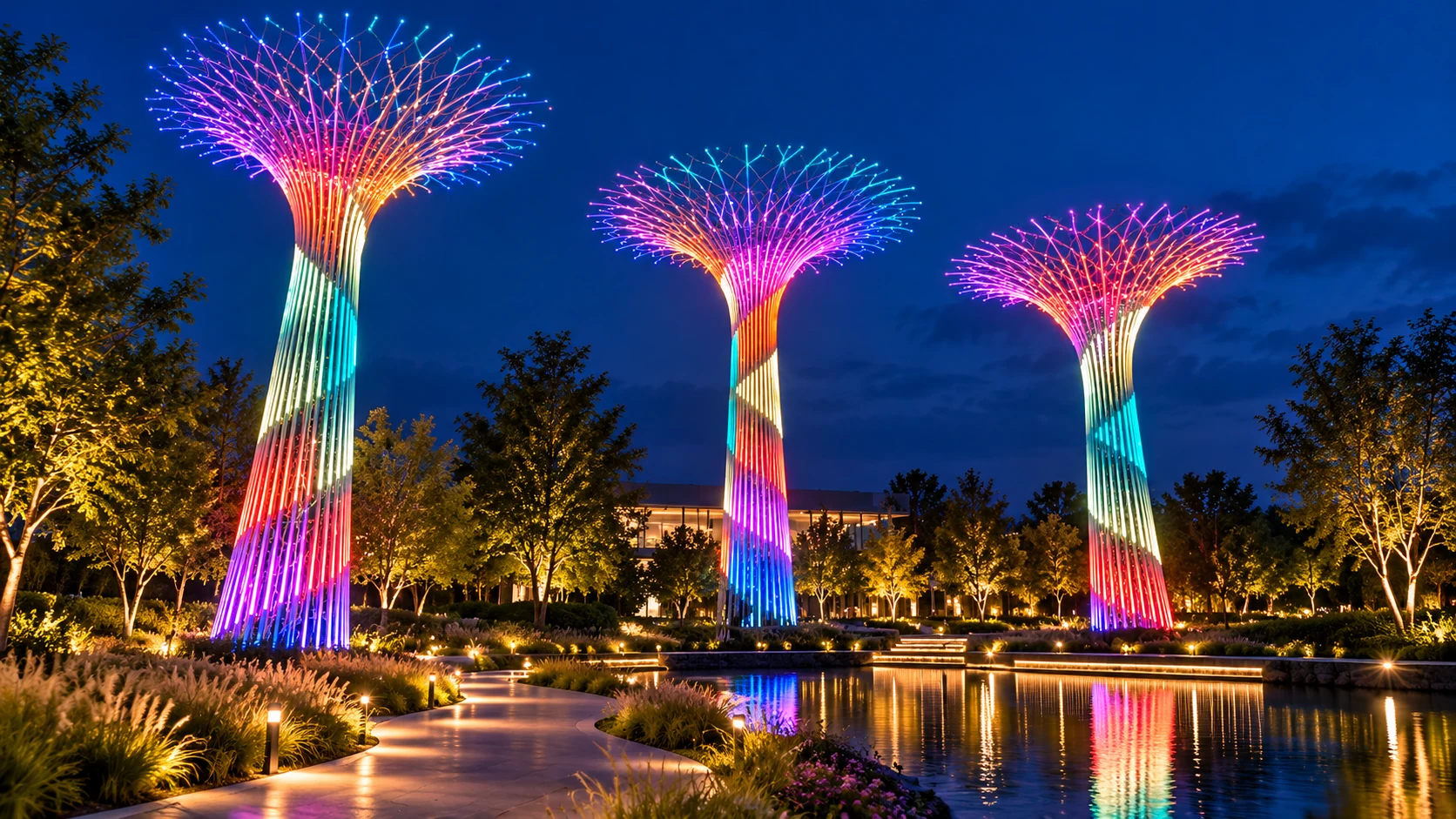 Decorative lighting concept for botanical and tree lighting