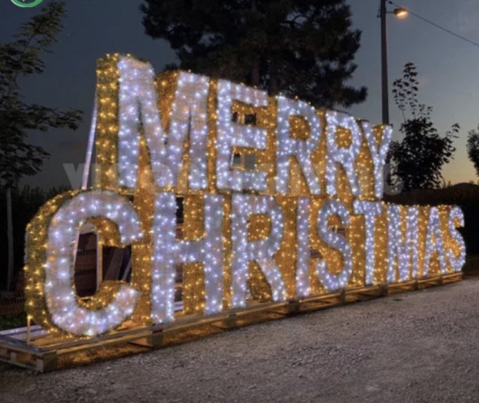 Illuminated Christmas Letters & Numbers