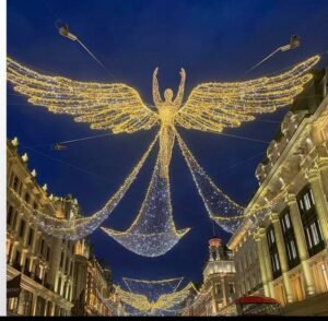 Across-Street Angel Light Decoration