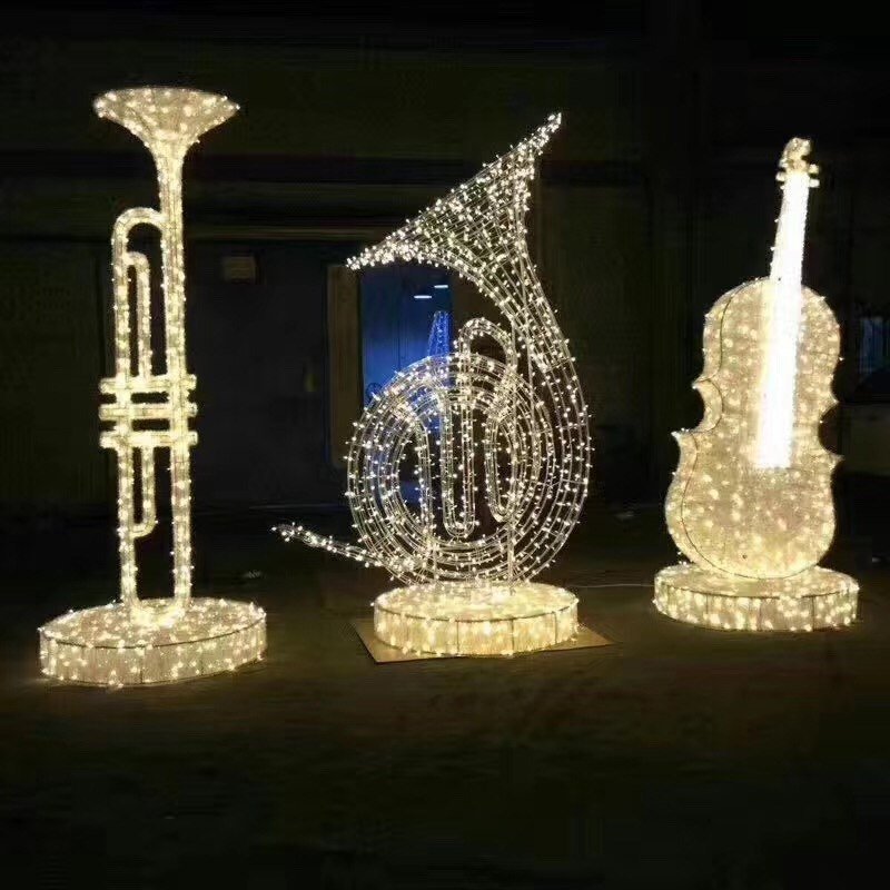 LED Musical Instrument Sculptures