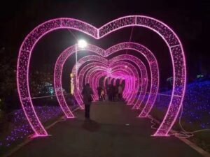 LED Heart Arch & Love Light Display